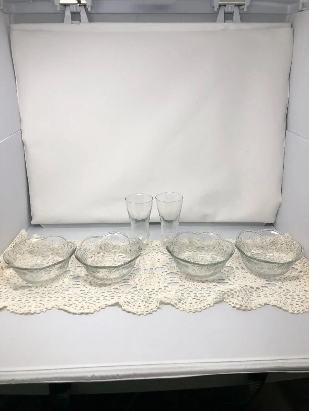 Vintage Anchor Hocking Savannah Clear Glass Bowls – Set of 4 (Discontinued)